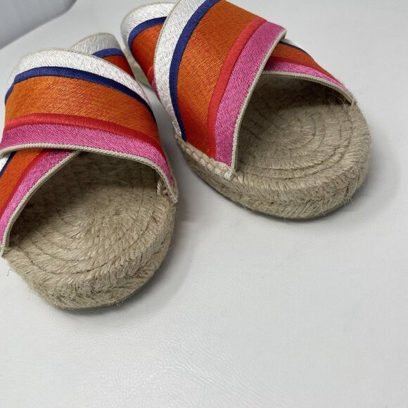 Diane Von Furstenberg x Castaner Paos Espadrille Sandals Womens 37 US 6.5 Stripe - Picture 5 of 12